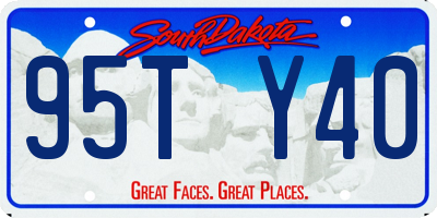 SD license plate 95TY40