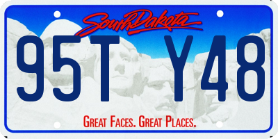 SD license plate 95TY48