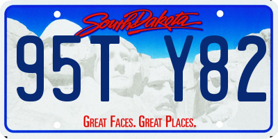 SD license plate 95TY82