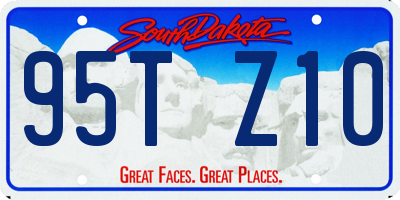 SD license plate 95TZ10