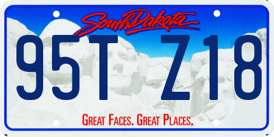 SD license plate 95TZ18