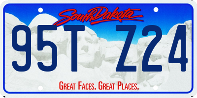 SD license plate 95TZ24