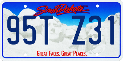 SD license plate 95TZ31