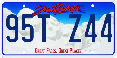 SD license plate 95TZ44