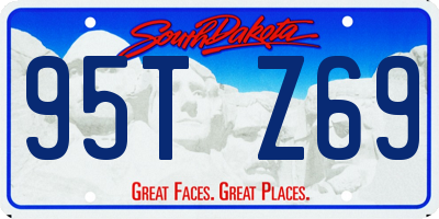 SD license plate 95TZ69