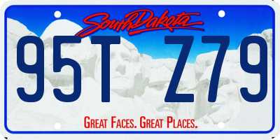 SD license plate 95TZ79