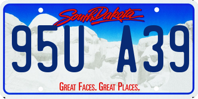 SD license plate 95UA39