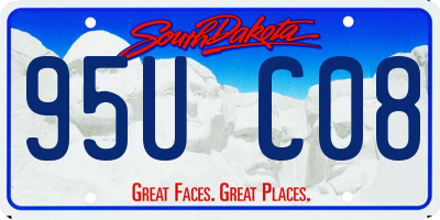 SD license plate 95UC08