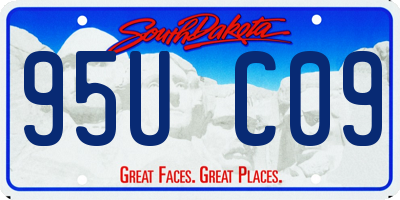 SD license plate 95UC09