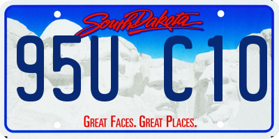 SD license plate 95UC10