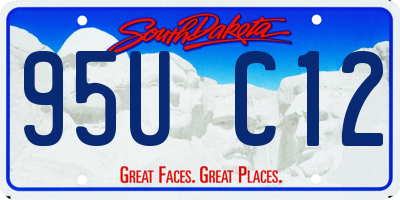 SD license plate 95UC12