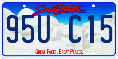 SD license plate 95UC15