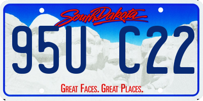 SD license plate 95UC22