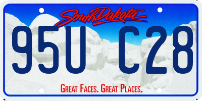 SD license plate 95UC28