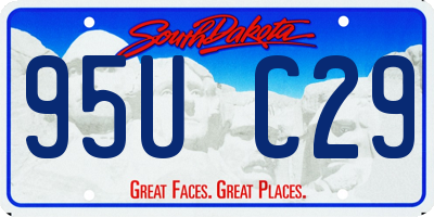 SD license plate 95UC29