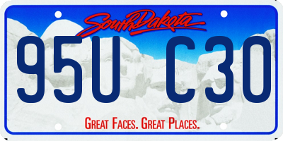 SD license plate 95UC30