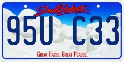 SD license plate 95UC33