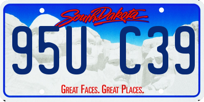 SD license plate 95UC39