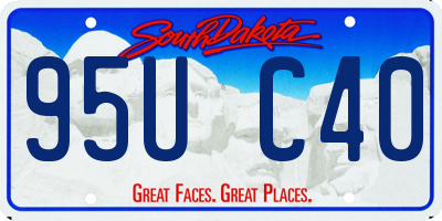 SD license plate 95UC40