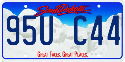SD license plate 95UC44