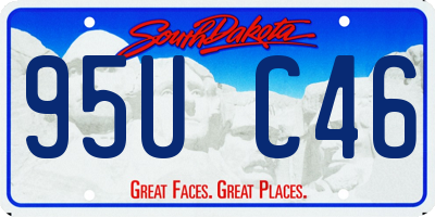 SD license plate 95UC46