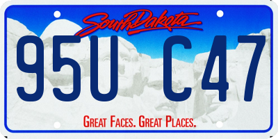 SD license plate 95UC47