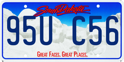 SD license plate 95UC56