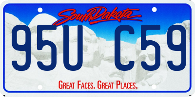 SD license plate 95UC59