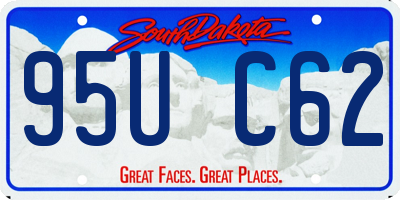 SD license plate 95UC62