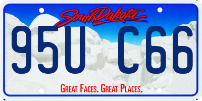 SD license plate 95UC66