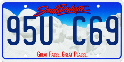 SD license plate 95UC69