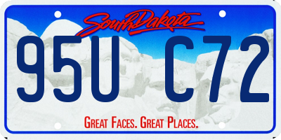 SD license plate 95UC72
