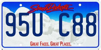 SD license plate 95UC88