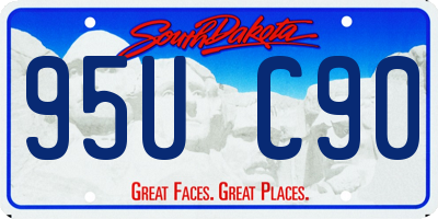 SD license plate 95UC90