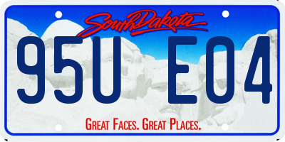 SD license plate 95UE04