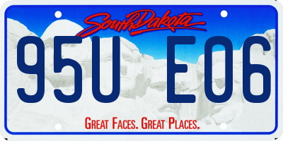 SD license plate 95UE06