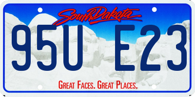 SD license plate 95UE23