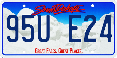 SD license plate 95UE24
