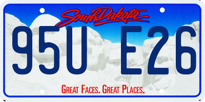 SD license plate 95UE26