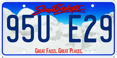 SD license plate 95UE29