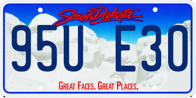 SD license plate 95UE30