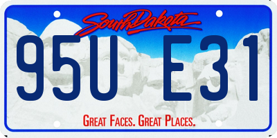 SD license plate 95UE31