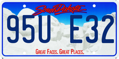 SD license plate 95UE32