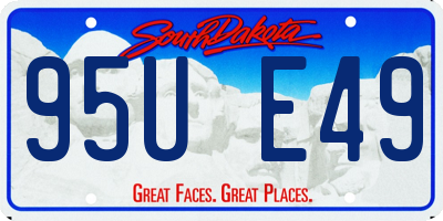 SD license plate 95UE49