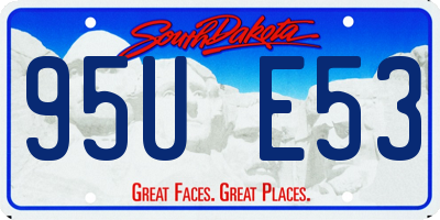 SD license plate 95UE53