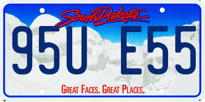 SD license plate 95UE55