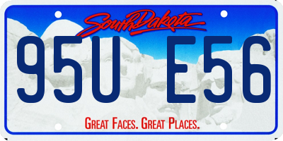SD license plate 95UE56
