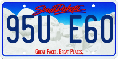 SD license plate 95UE60