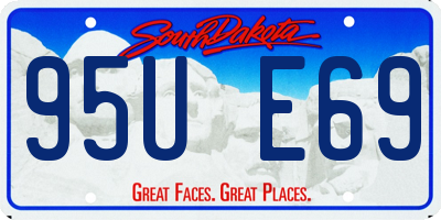 SD license plate 95UE69