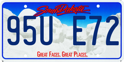 SD license plate 95UE72